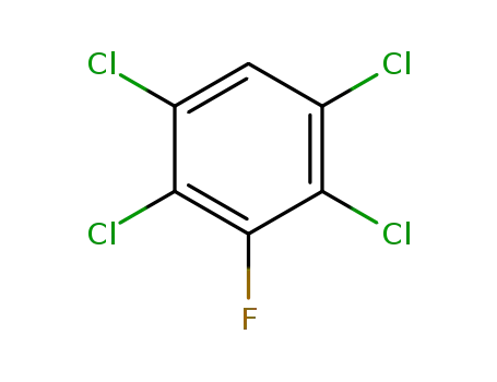 Molecular Structure of 319-97-1 (1,2,4,5-tetrachloro-3-fluorobenzene)