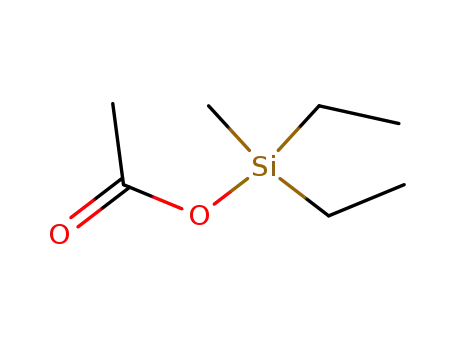 Molecular Structure of 5290-28-8 (diethylmethylsilyl acetate)