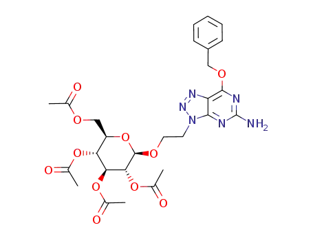 2-(8-aza-O<sup>6</sup>-benzylguan-9-yl)ethyl-β-D-tetra-O-acetylglucoside