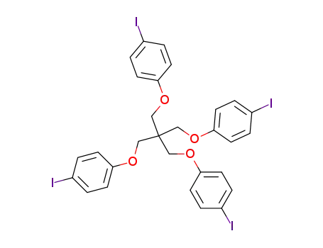 Molecular Structure of 678187-25-2 (4,4'-(2,2-bis((4-iodophenoxy)methyl)propane-1,3-diyl)bis(oxy)bis(iodobenzene))