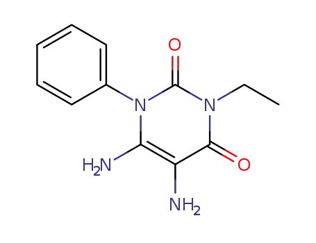 2,4(1H,3H)-Pyrimidinedione, 5,6-diamino-3-ethyl-1-phenyl-