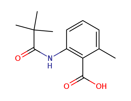 Benzoic acid, 2-[(2,2-dimethyl-1-oxopropyl)amino]-6-methyl-
