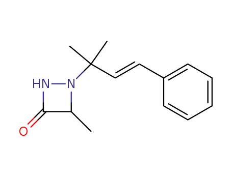 1-(3-methyl-1-phenyl-3-but-1-enyl)-4-methyl-1,2-diazetidin-3-one