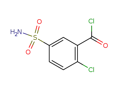 Molecular Structure of 51251-37-7 (Benzoyl chloride, 5-(aminosulfonyl)-2-chloro-)