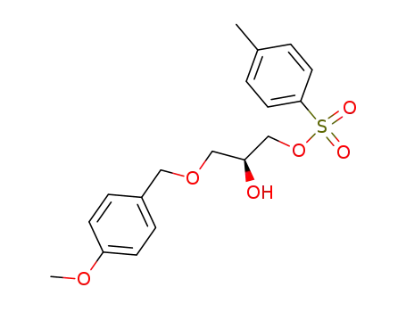 Molecular Structure of 713100-28-8 (1,2-Propanediol, 3-[(4-methoxyphenyl)methoxy]-,
1-(4-methylbenzenesulfonate), (2S)-)
