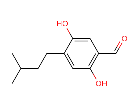 2,5-dihydroxy-4-(3-methylbutyl)benzaldehyde