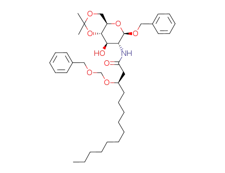benzyl 2-<(3R)-3-(benzyloxymethoxy)tetradecanamido>-2-deoxy-4,6-O-isopropylidene-β-D-glucopyranoside