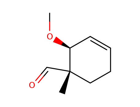 Molecular Structure of 155976-20-8 (3-Cyclohexene-1-carboxaldehyde, 2-methoxy-1-methyl-, (1S-trans)- (9CI))
