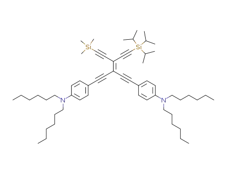 N,N-dihexyl-4-(3-{[4-(dihexylamino)phenyl]ethynyl}-6-(triisopropylsilyl)-4-[(triisopropylsilyl)ethynyl]-hex-3-ene-1,5-diyn-1-yl)benzenamine