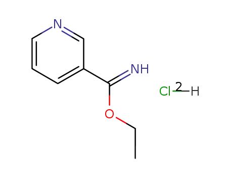 Molecular Structure of 56624-12-5 (ethyl (3-pyridyl)imidate dihydrochloride)