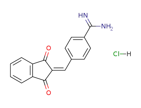2-(4-Amidinobenzyliden)indan-1,3-dion-hydrochlorid