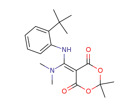5-[(2-tert-butylanilino)(dimethylamino)methylene]-2,2-dimethyl-1,3-dioxane-4,6-dione