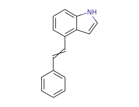 1H-Indole, 4-(2-phenylethenyl)-