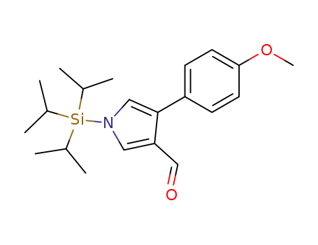 4-(4-methoxy-phenyl)-1-triisopropylsilanyl-1<i>H</i>-pyrrole-3-carbaldehyde