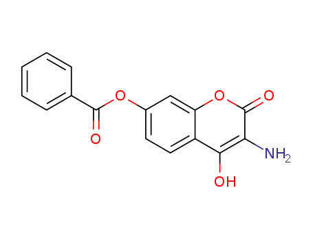 2H-1-Benzopyran-2-one, 3-amino-7-(benzoyloxy)-4-hydroxy-