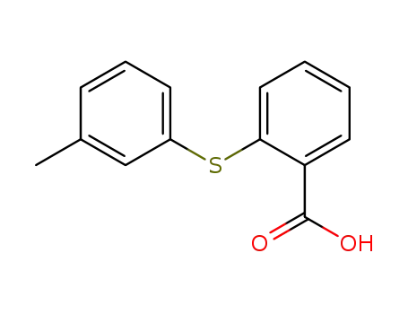 Molecular Structure of 84964-59-0 (Benzoic acid, 2-[(3-methylphenyl)thio]-)