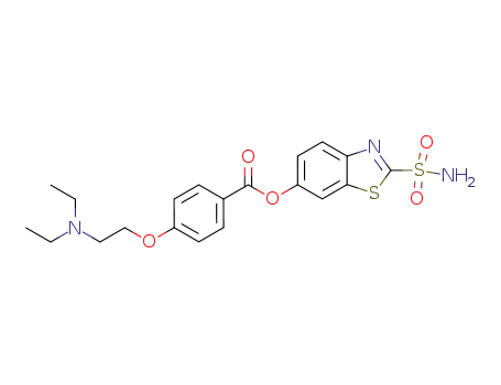 4-(2-Diethylamino-ethoxy)-benzoic acid 2-sulfamoyl-benzothiazol-6-yl ester