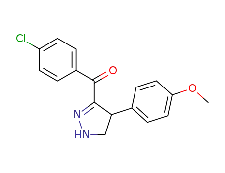(4-Chloro-phenyl)-[4-(4-methoxy-phenyl)-4,5-dihydro-1H-pyrazol-3-yl]-methanone
