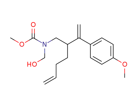 Hydroxymethyl-{2-[1-(4-methoxy-phenyl)-vinyl]-hex-5-enyl}-carbamic acid methyl ester