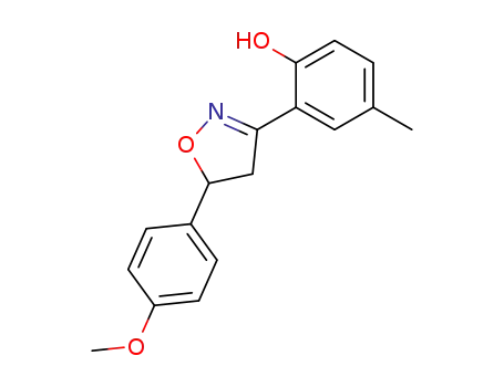 Phenol, 2-[4,5-dihydro-5-(4-methoxyphenyl)-3-isoxazolyl]-4-methyl-