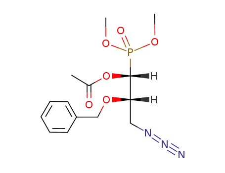 dimethyl (1R,2S)-1-acetyloxy-3-azido-2-benzyloxypropylphosphonate