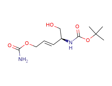 1,1-dimethylethyl <S-(E)>-<4-<(aminocarbonyl)oxy>-1-(hydroxymethyl)-2-butenyl>carbamate