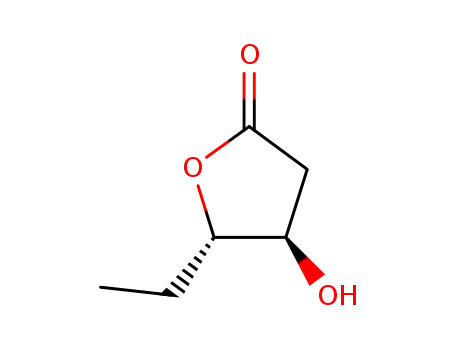 2(3H)-Furanone, 5-ethyldihydro-4-hydroxy-, (4R,5S)-
