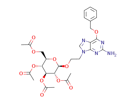 2-(O<sup>6</sup>-benzylguan-9-yl)ethyl-β-D-tetra-O-acetylglucoside