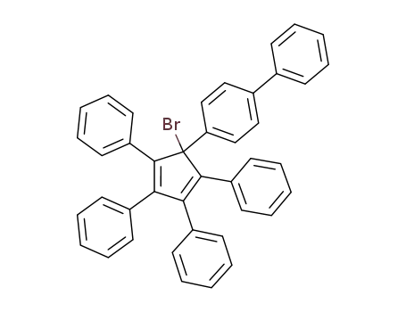 2.3.4.5-Tetraphenyl-1-<biphenylyl-(4)>-cyclopentadien-(2.4)-yl-bromid