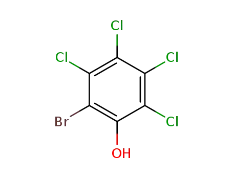 Molecular Structure of 94720-18-0 (Phenol, 2-bromo-3,4,5,6-tetrachloro-)
