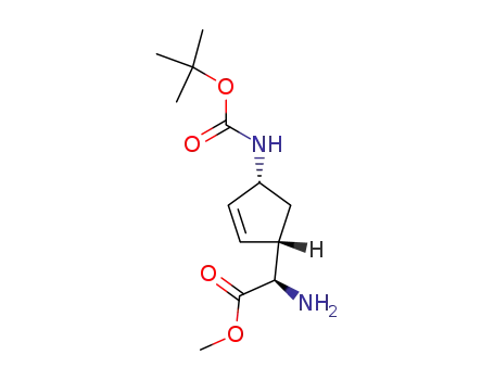 (R)-Amino-((1S,4R)-4-tert-butoxycarbonylamino-cyclopent-2-enyl)-acetic acid methyl ester