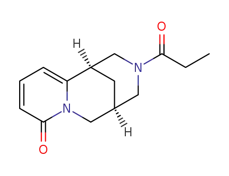 Molecular Structure of 474116-07-9 ((1R,5S)-3-propionyl-3,4,5,6-tetrahydro-1H-1,5-methanopyrido[1,2-a][1,5]diazocin-8(2H)-one)