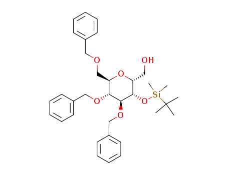 1-deoxy-1-α-hydroxymethyl-2-O-(tert-butyldimethylsilyl)-3,4,5-tri-O-benzyl-D-glucose