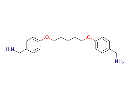 Molecular Structure of 224054-40-4 ([4-({5-[4-(Aminomethyl)phenoxy]-pentyl}oxy)phenyl]methanamine)