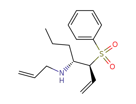 1-Hepten-4-amine, 3-(phenylsulfonyl)-N-2-propenyl-, (3S,4R)-