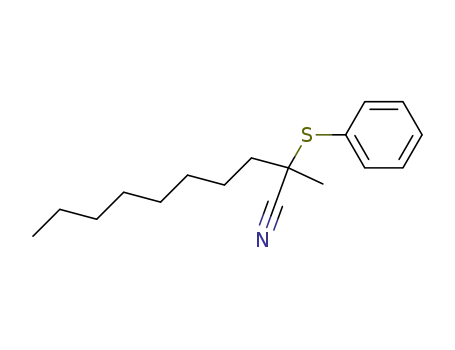 2-Methyl-2-phenylsulfanyl-decanenitrile