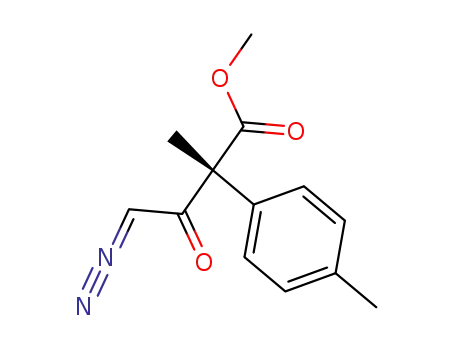 (R)-(+)-methyl 4-diazo-2-methyl-2-(4-methylphenyl)-3-oxobutanoate