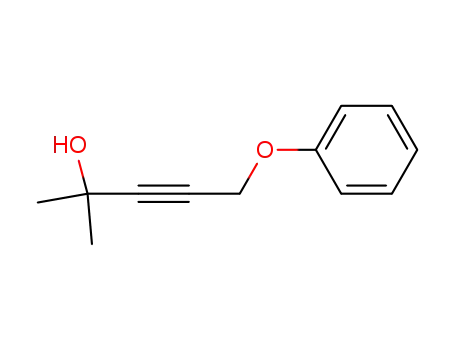 Molecular Structure of 16488-98-5 (3-Pentyn-2-ol, 2-methyl-5-phenoxy-,)
