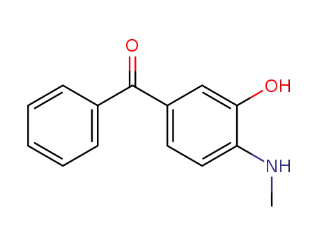 Molecular Structure of 54903-59-2 ([3-hydroxy-4-(methylamino)phenyl](phenyl)methanone)