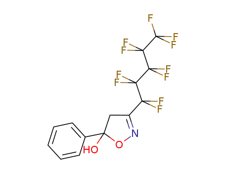 5-Isoxazolol, 4,5-dihydro-5-phenyl-3-(undecafluoropentyl)-