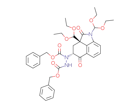 Dibenzyl 1-<(2aRS,4SR)-1,2a-bis(diethoxymethyl)-1,2,2a,3,4,5-hexahydro-2,5-dioxobenz<c,d>indol-4-yl>-1,2-hydrazine dicarboxylate