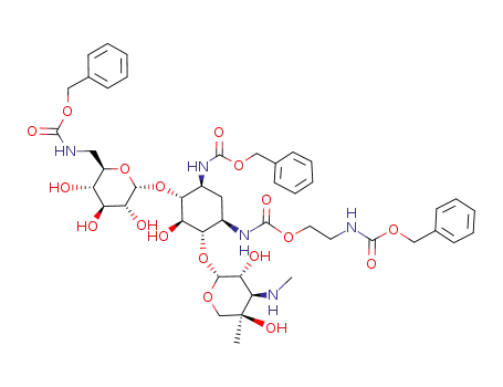 3,6'-bis-N-benzyloxycarbonyl-1-N-(2-benzyloxycarbonylaminoethoxycarbonyl)gentamicin B