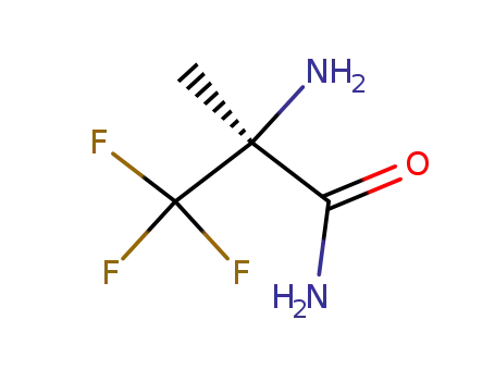 Molecular Structure of 223464-67-3 ((S)-(-)-3,3,3-trifluoro-2-amino-2-methylpropionamide)
