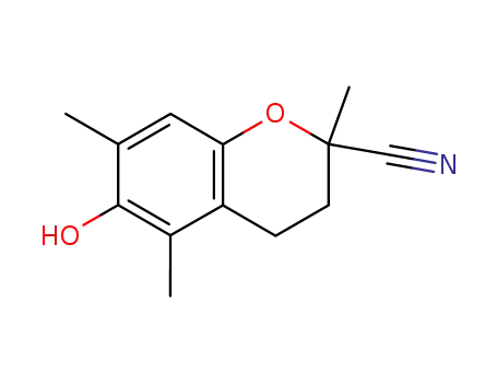 Molecular Structure of 75820-00-7 (6-hydroxy-2,5,7-trimethyl-2-cyanochromane)