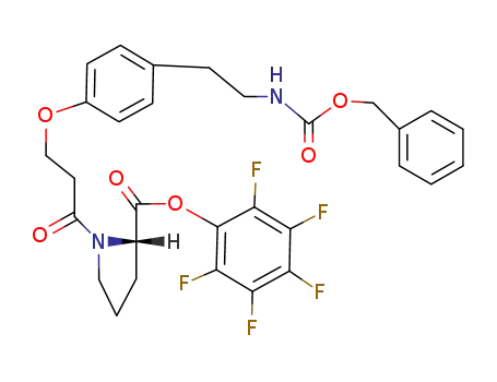 N-<3-<<4-<β-<(benzyloxycarbonyl)amino>ethyl>phenyl>oxy>propanoyl>-L-proline pentafluorophenyl ester
