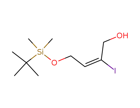 Molecular Structure of 194232-44-5 (2-Buten-1-ol, 4-[[(1,1-dimethylethyl)dimethylsilyl]oxy]-2-iodo-, (2E)-)