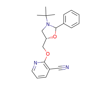 3-Pyridinecarbonitrile,
2-[[3-(1,1-dimethylethyl)-2-phenyl-5-oxazolidinyl]methoxy]-