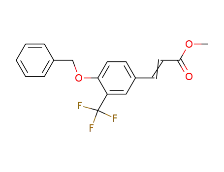(E)-3-(4-Benzyloxy-3-trifluoromethyl-phenyl)-acrylic acid methyl ester