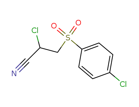 Molecular Structure of 1015-44-7 (2-chloro-3-[(4-chlorophenyl)sulfonyl]propanenitrile)