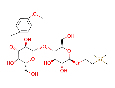 2-(trimethylsilyl)ethyl O-<3-O-(4-methoxybenzyl)-β-D-galactopyranosyl>-(1->4)-β-D-glucopyranoside